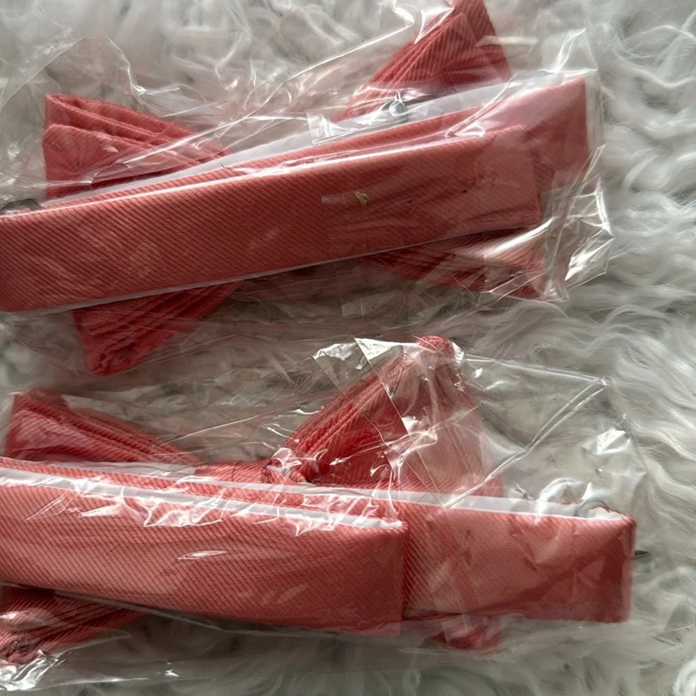 Kids Coral Bow Tie - Classic Adjustable Bow